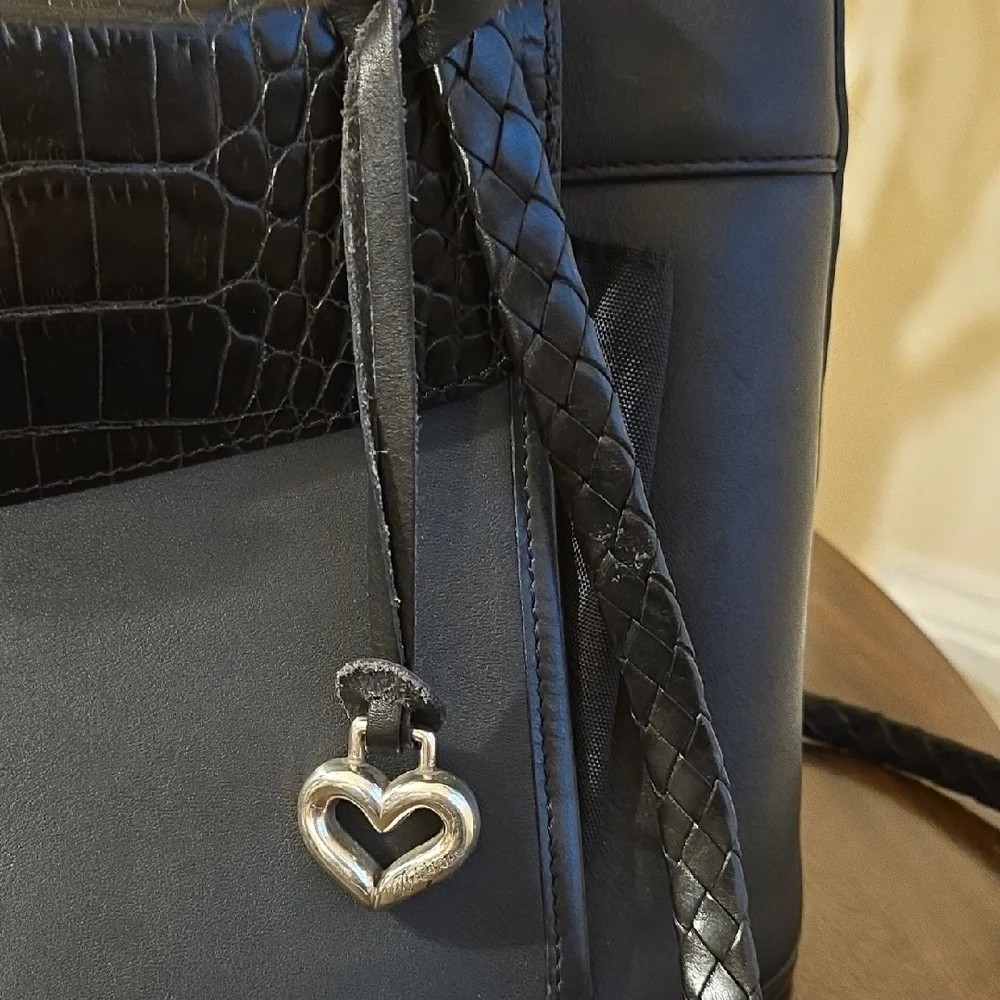 Vintage Brighton Black Crocodile Texture Shoulder Bag.Stunning! - Picture 4 of 9